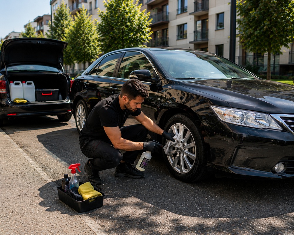 Почистить колесные диски — автоуслуга A-EL