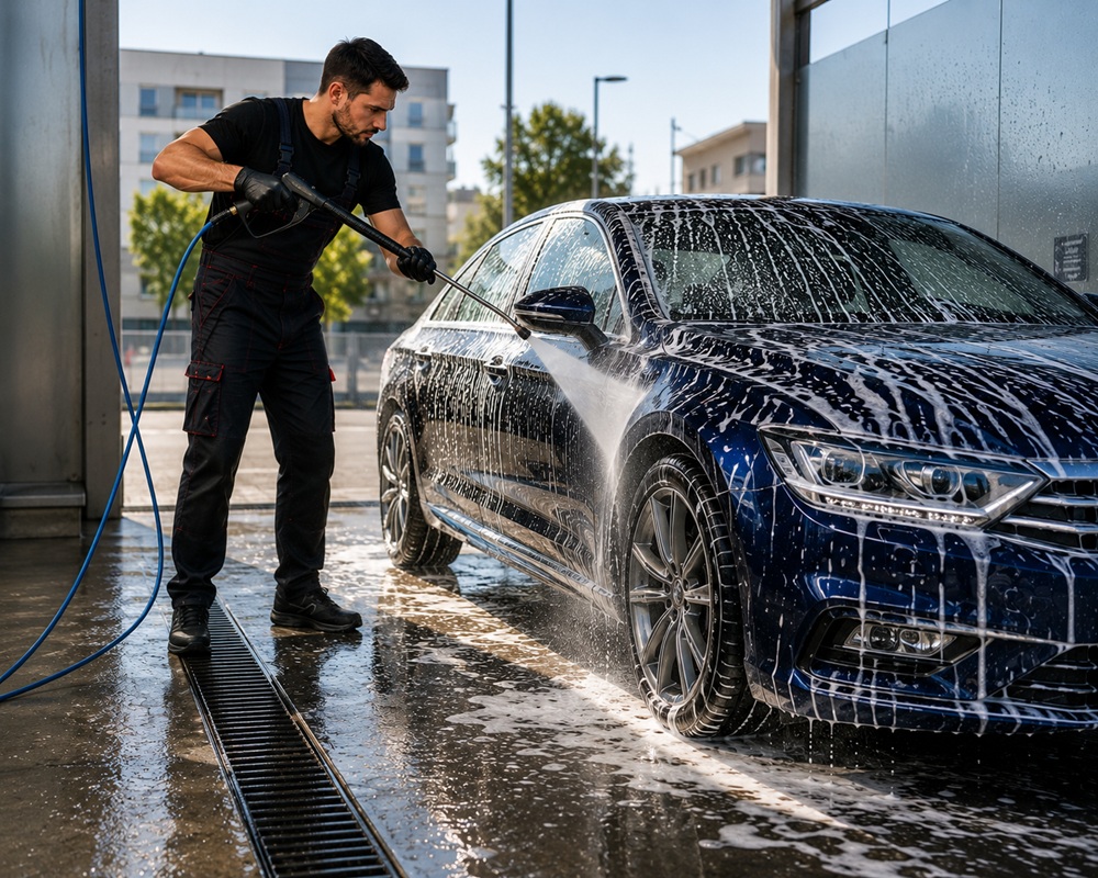 Помыть кузов и коврики на мойке самообслуживания — автоуслуга A-EL